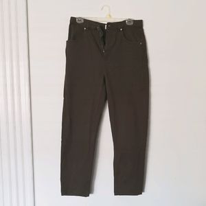 KOTN high-waist tapered trouser - khaki green